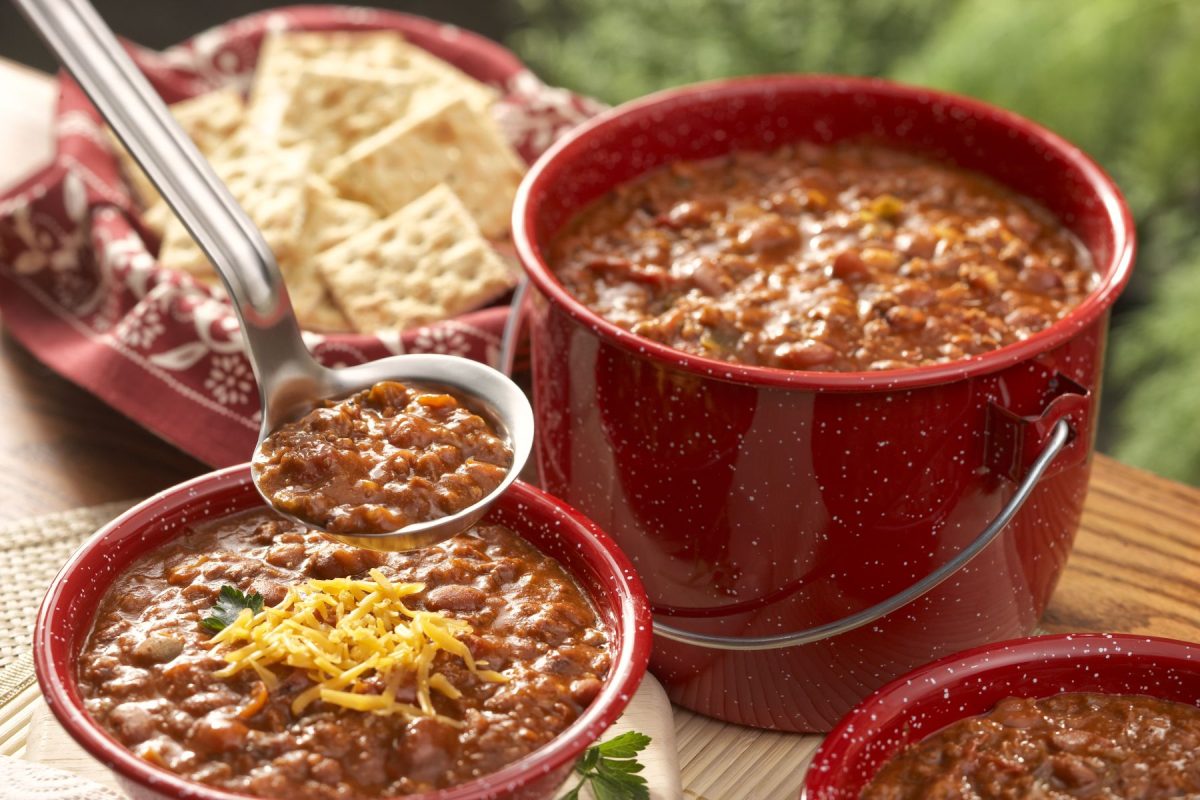 serving chili